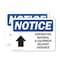 Signmission Contractor Material And Equipment Sign With Symbol, 7 in W x Rectangle, Vinyl Decal OS-2PACK-NS-D-57-L-10820 - alternate 1